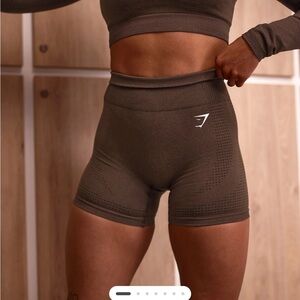 Gymshark Vital Seamless 2.0 Brown Shorts